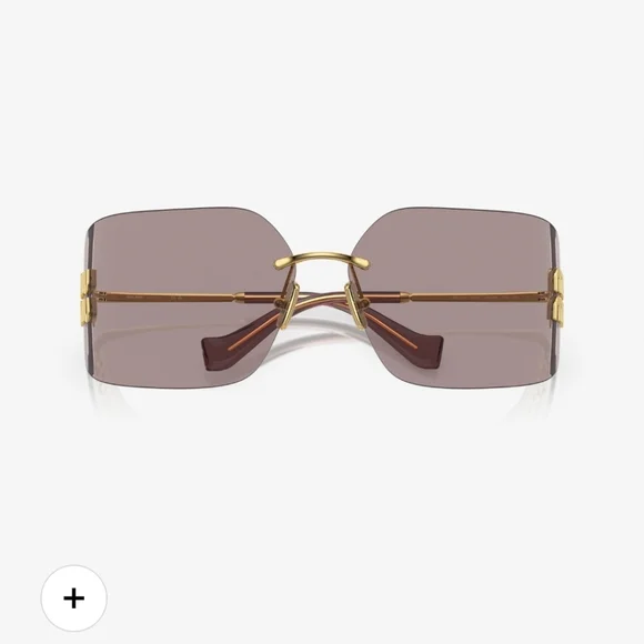 Miu Miu 54ys Violet/Gold Sunglasses - Picture 4 of 9